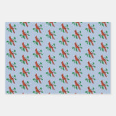 メモリー深紅色の記憶の訪問プリント ラッピングペーパーシート (正面)