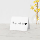 メモリー・オブ：常に私たちと共に 個別化 カード (黄色い花)