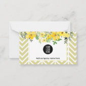 メモリー シンパシー メモリアル エンジェル フラワー カード (裏面)