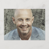 メモリー フォト 墓 石 白大理石を共有する ポストカード (裏面)