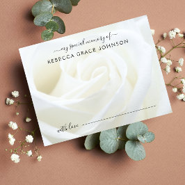 メモリー フローラル ローズ お別れの会 ポストカード