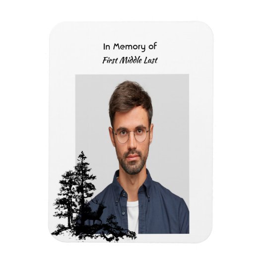 メモリ保持男らし鹿 マグネット (縦)