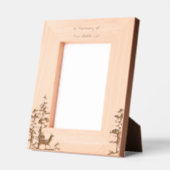 メモリ保持男らし鹿 レーザー彫刻フレーム (左)