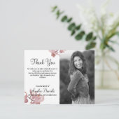 メモリ内のピンクオーキッドサンキューカード 招待状 (スタンド正面)