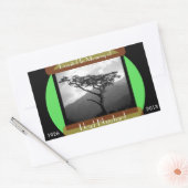 メモリ内の寄贈 – 長方形 長方形シール (封筒)