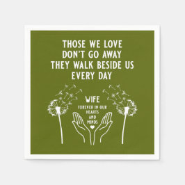 メモリ内の葬儀披露宴 スタンダードカクテルナプキン