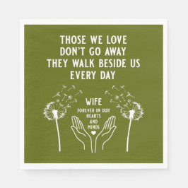 メモリ内の葬儀披露宴 スタンダードランチョンナプキン