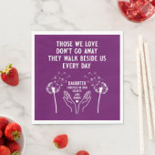 メモリ内の葬儀披露宴 スタンダードランチョンナプキン (インサイチュ)