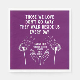 メモリ内の葬儀披露宴 スタンダードランチョンナプキン