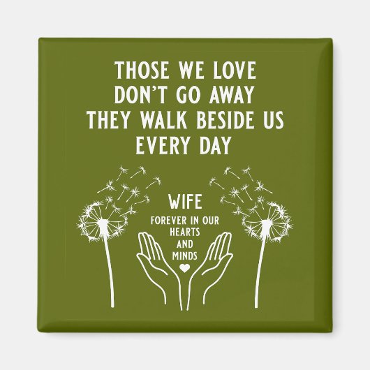 メモリ内の葬儀披露宴 マグネット (正面)