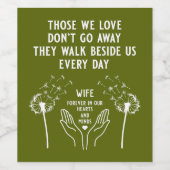 メモリ内の葬儀披露宴 ワインラベル (シングルラベル)