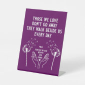 メモリ内の葬儀披露宴 台座サイン (正面)