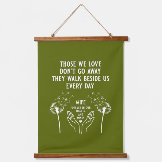 メモリ内の葬儀披露宴 吊り下げ型タペストリー (正面)