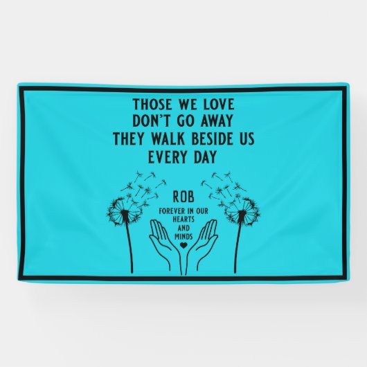 メモリ内の葬儀披露宴 横断幕 (横)