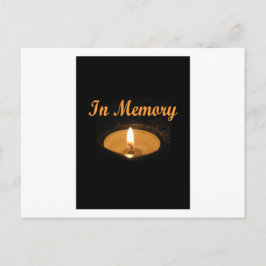 メモリ内キャンドルグロー ポストカード