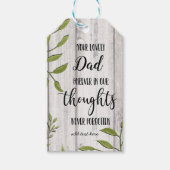 メモリ内悔やみや弔慰メモリアルエンジェル記念ギフト ギフトタグ (正面)