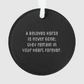 メモリ内-馬の紛失-カスタムの写真/名前 オーナメント (裏面)