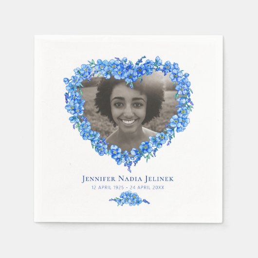 メモリ忘れークの写真 – me-nots スタンダードカクテルナプキン (正面)