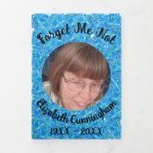 メモリ忘れー私ではないフローラ詩の三重 三つ折り案内状 (カバー)