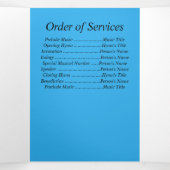 メモリ忘れー私ではないフローラ詩の三重 三つ折り案内状 (内部中)