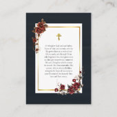 メモリ永遠の写真正統派祈りの言葉カード プレイスカード (裏面)