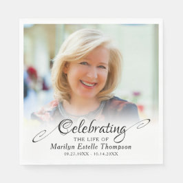 メモリ祝ーの写真の生活 スタンダードランチョンナプキン