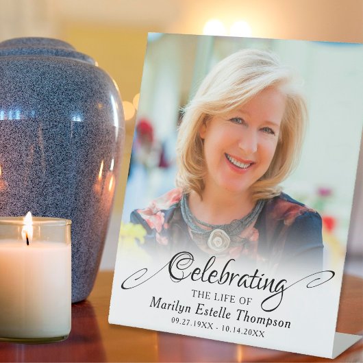 メモリ祝ーの写真の生活 台座サイン