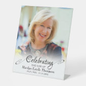 メモリ祝ーの写真の生活 台座サイン (正面)