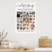 メモリ祝ーの生活引用文27写真コラージュ ポスター (キッチン)