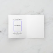 メモリ空白のー写真お礼ノートカード – Lilacs サンキューカード (内部)