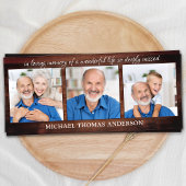 メモリ素朴ー3写真葬式祈りの言葉ブックマーク