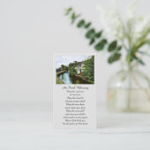 メモリ賛美ー祈りの言葉カード 名刺 (スタンド正面)