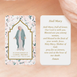 メモリ賛美祈りの言葉カード内の母カトリック