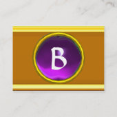 メモリ鮮やか2モノグラム宝石バイオレット 名刺 (裏面)