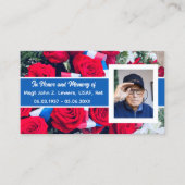 メモリ・カードの退役軍人を受け取る コーリングカード (正面)