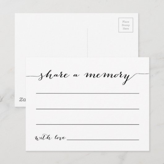 メモリ ポストカード (正面/裏面)