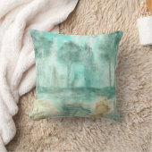 メモリ、抽象芸術景観樹木アート絵画ズ クッション (ブランケット)