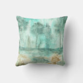 メモリ、抽象芸術景観樹木アート絵画ズ クッション (裏面)