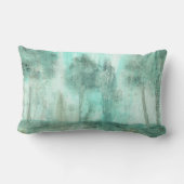 メモリ、抽象芸術景観樹木アート絵画ズ ランバークッション (裏面)