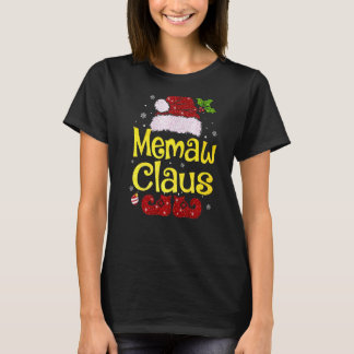 メモークロースクリスマスパジャマファミリーマッチングクリスマス Tシャツ