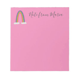 メモ元 – ピンクパーソナライズされたメモ帳 ノートパッド