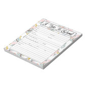 メモ先生メモ帳に学校の欠席理由 ノートパッド (回転)