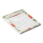 メモ先生メモ帳に学校の欠席理由 ノートパッド (アングル)