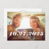 メモ可能な日モダン付はがきを保存 ポストカード (正面/裏面)