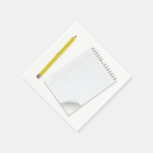 メモ帳および鉛筆紙ナプキン スタンダードカクテルナプキン (角)