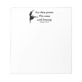 メモ帳で彼を賞賛踊り ノートパッド (正面)