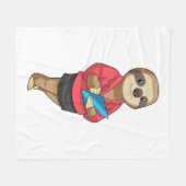 メモ帳で秘書としてスロース フリースブランケット (正面(横))