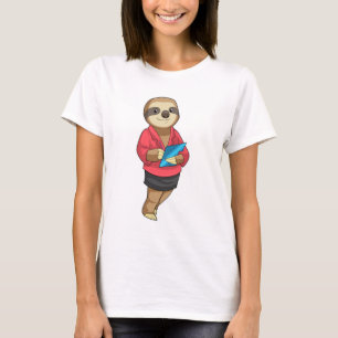 メモ帳で秘書としてスロース Tシャツ