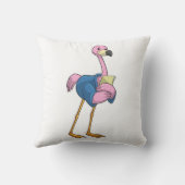 メモ帳で秘書としてFlamingo クッション (裏面)