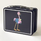 メモ帳で秘書としてFlamingo メタルランチボックス (裏面)